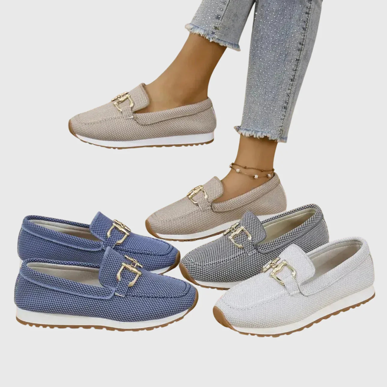 CHIARA || Zapatillas deportivas tipo mocasín.