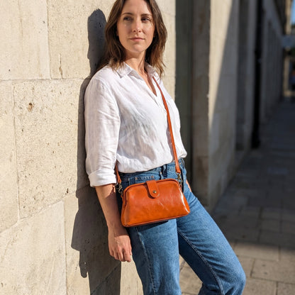 Borsa Vintage - Arancio Mattone