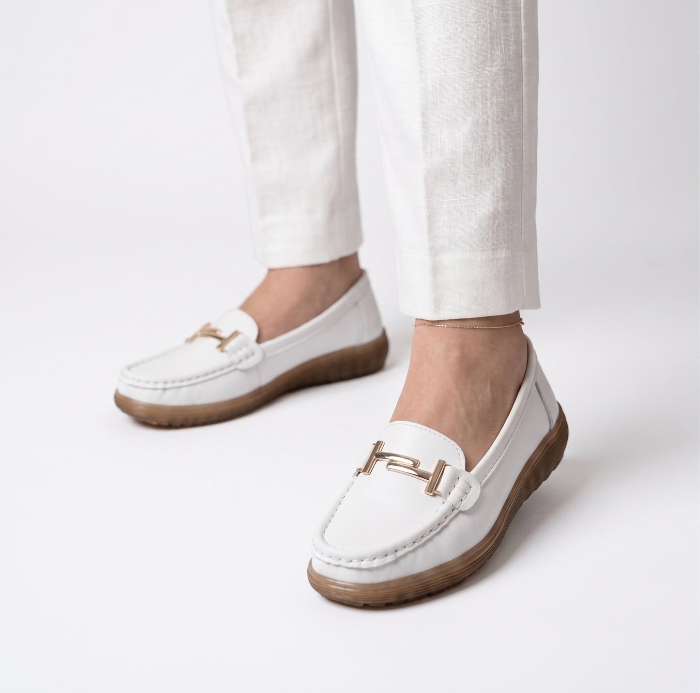 ROSANA || Mocasines de cuero genuino