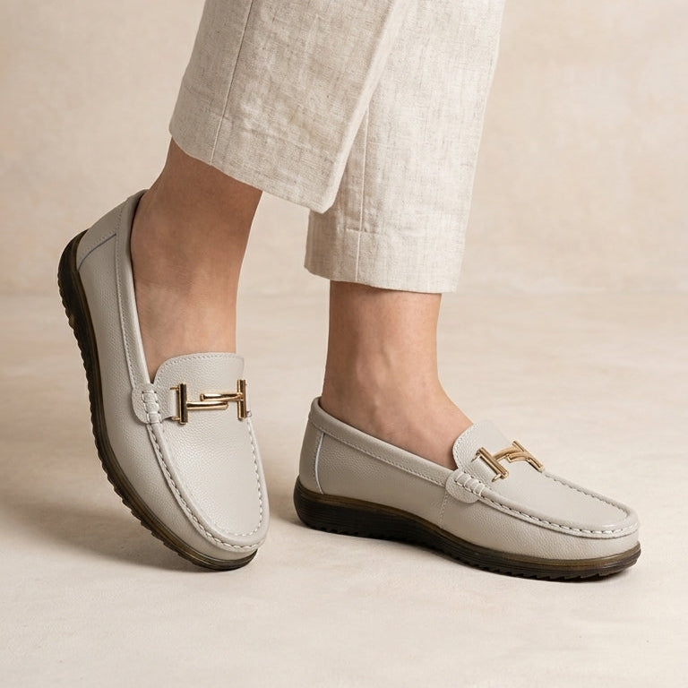 ROSANA || Mocasines de cuero genuino