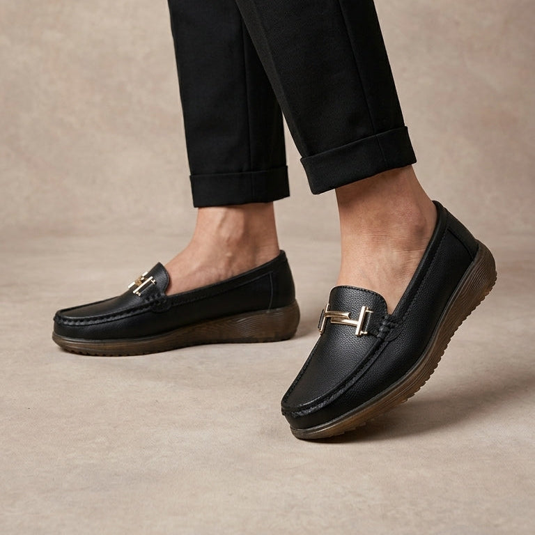 ROSANA || Mocasines de cuero genuino