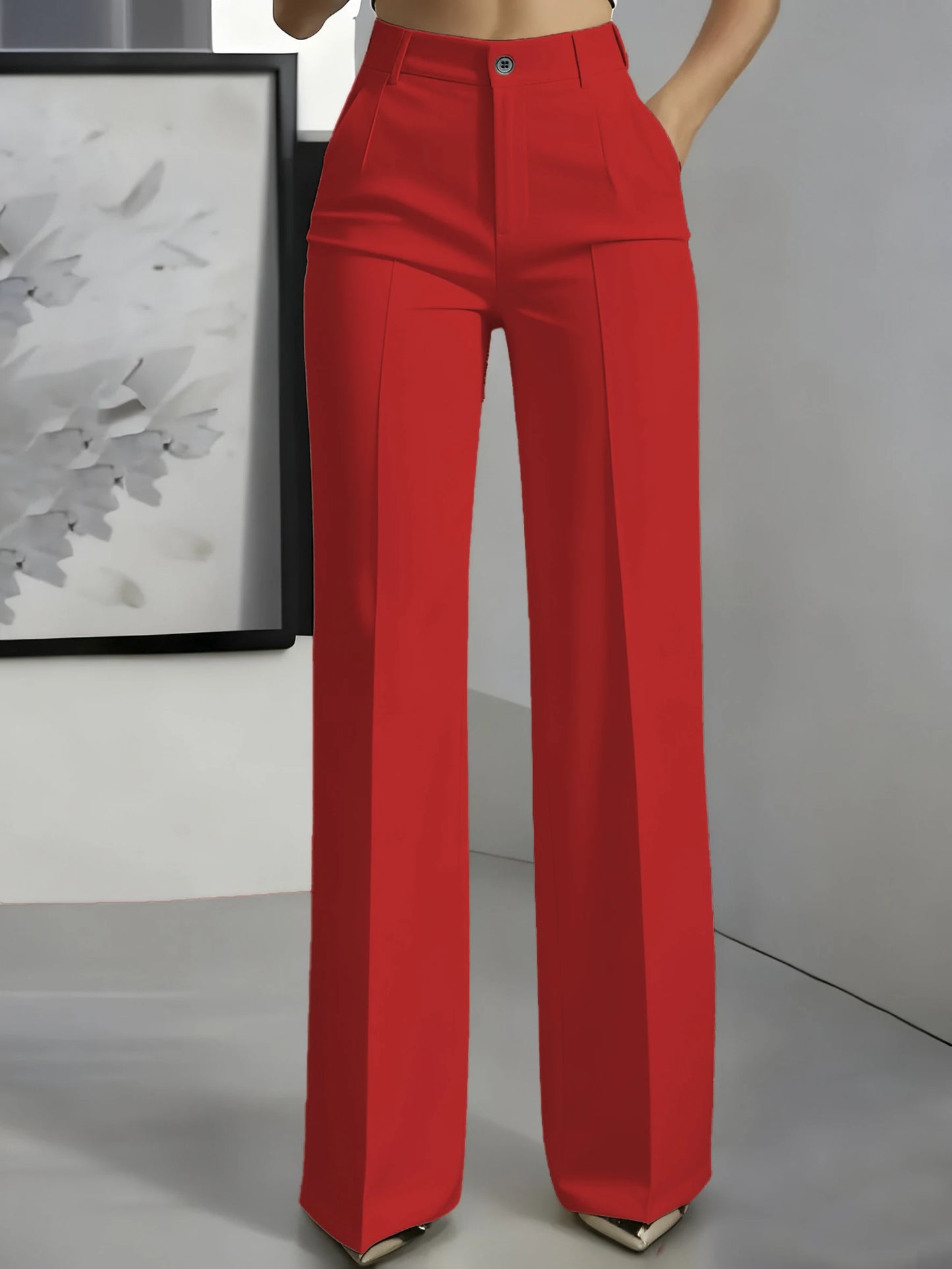 AMELIE|| Pantalones de traje de corte recto